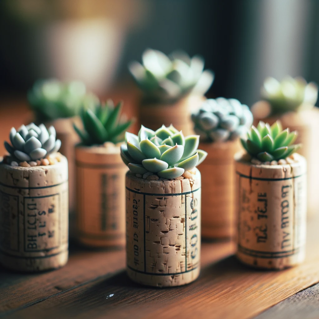 Creative Wine Cork Planters